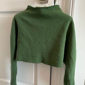 Urban Outfitters Green Crop Sweater